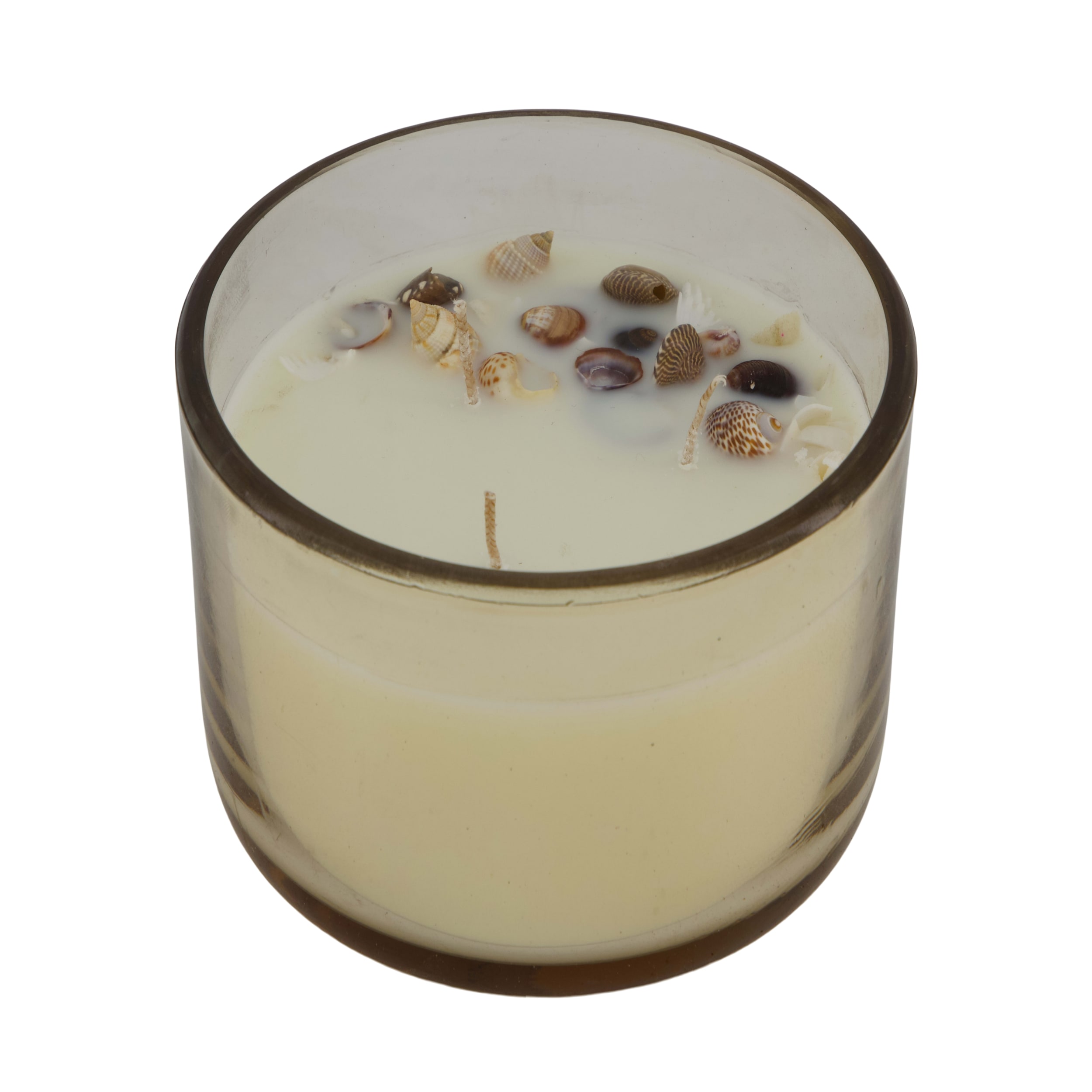 Dijk Natural Collections Kerze mit Glas in Farbe Orange, Getränk, Milch