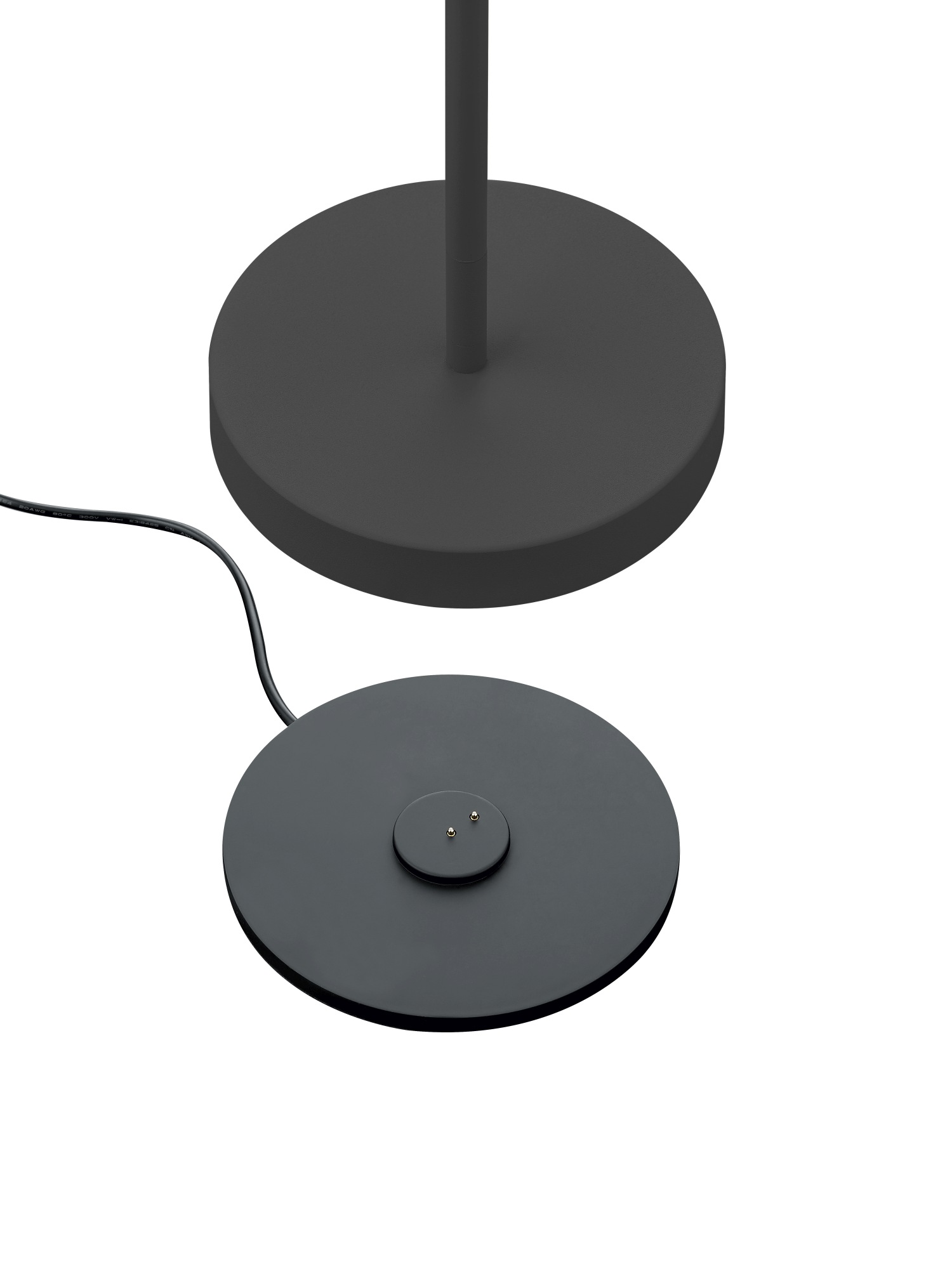 LED-Akkuleuchte in schwarz mit Tastdimmer