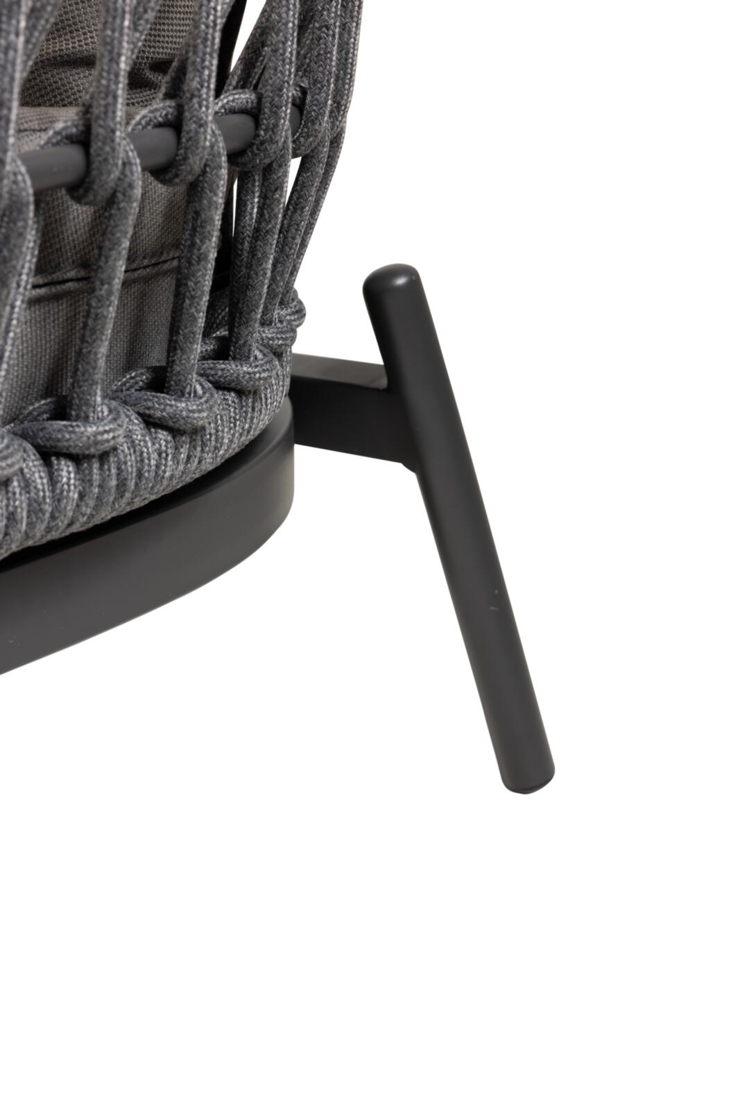 Interliving Doppelliege IL7013 164x149 in Rücken Rope anthrazit