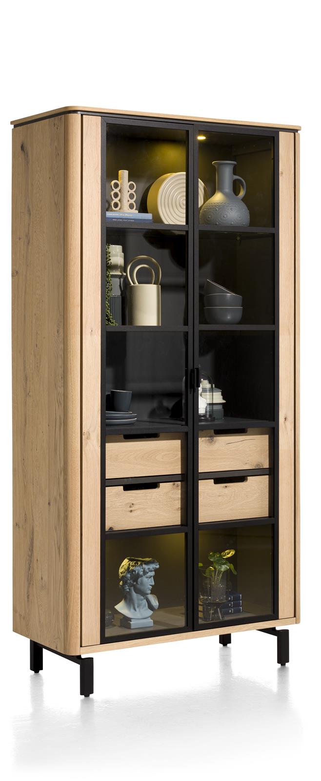 Henders & Hazel Vitrine LIVADA in naturel Wildeiche furniert