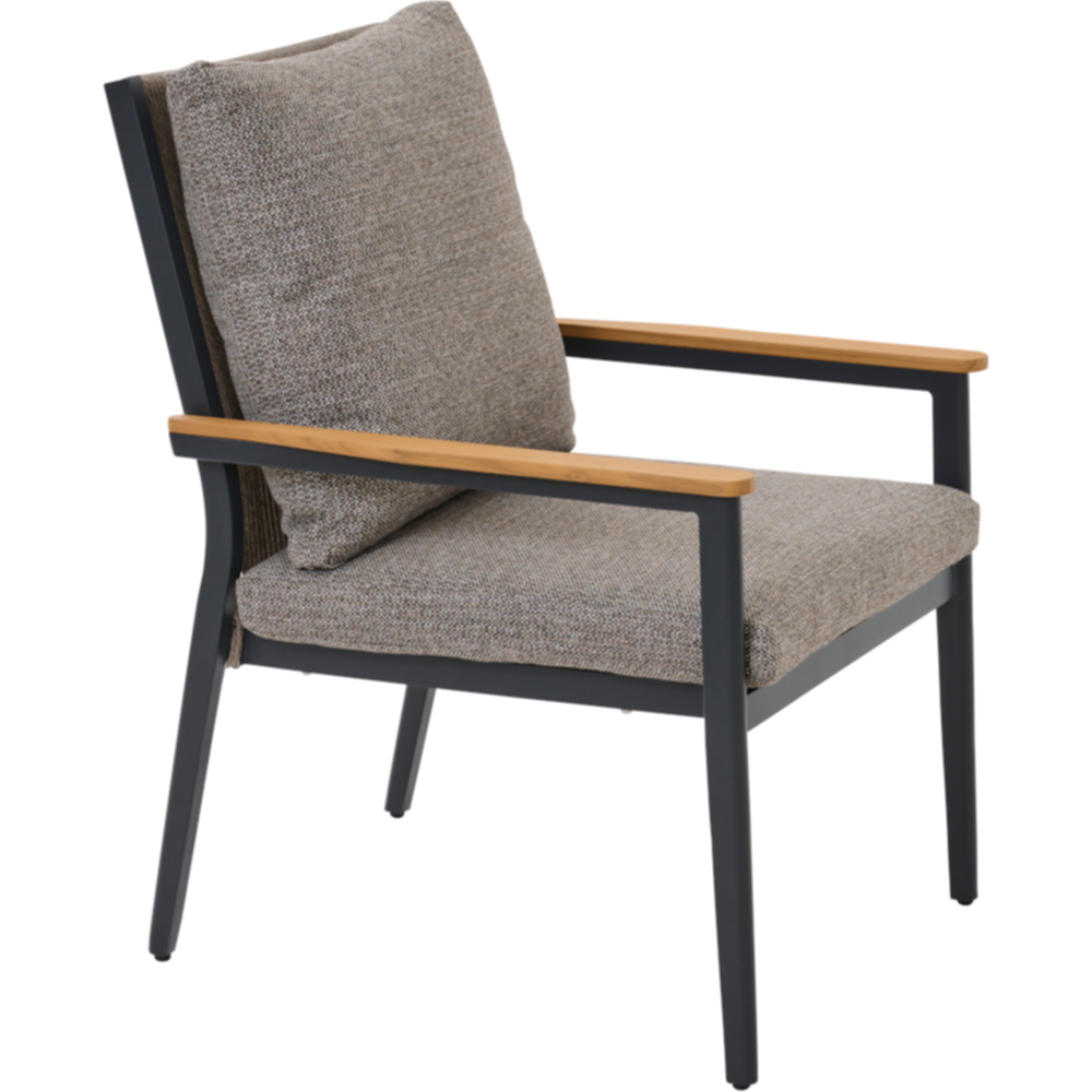 Stapelsessel LIGURIA COMFORT PLUS in Farbe Gardino®-Geflecht twisted in taupe grau, Moebel, Stuhl, Sessel