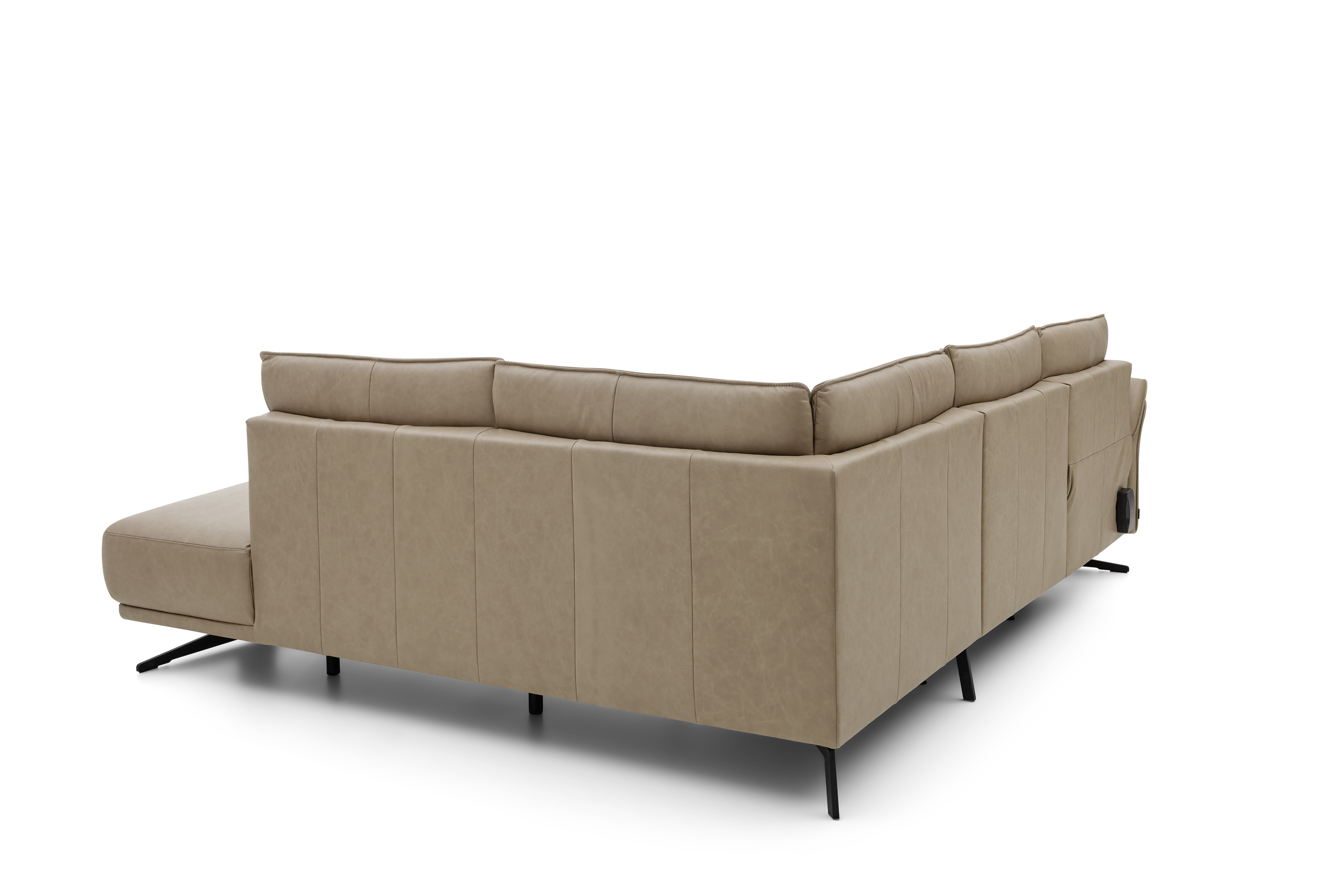 Musterring Polsterecke MR 310 ca. 266x220cm in Leder Vicenza taupe