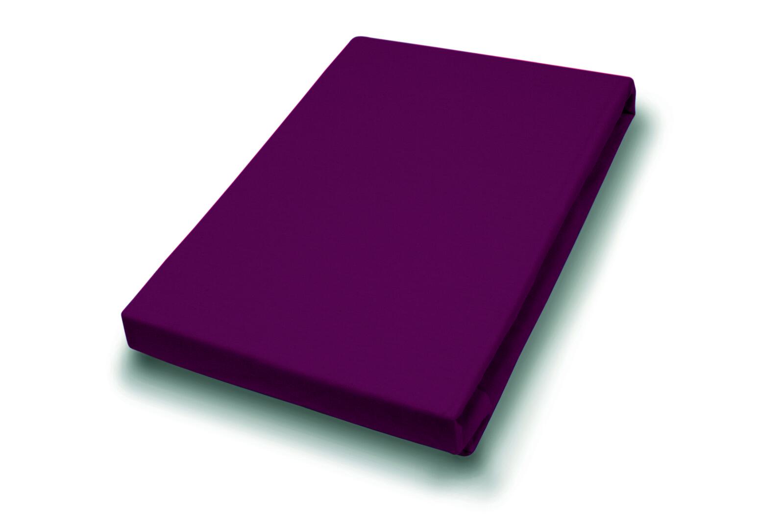 Spannbetttuch 100x200cm in Rot Hahn Haustextilien Spannbetttuch 190x200cm in Farbe bordeaux,
