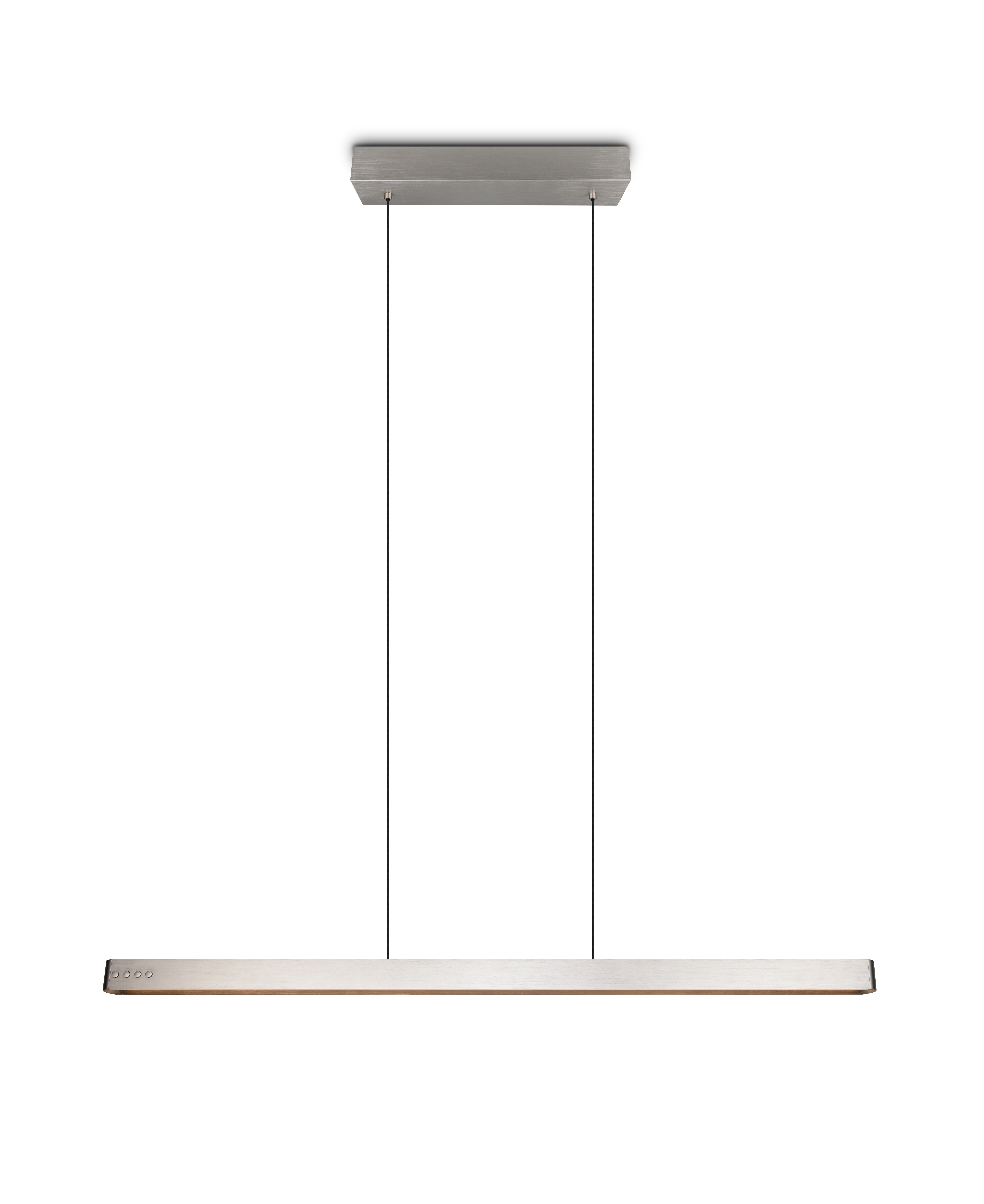 Trio LED-Pendelleuchte DONEGAL 1-flammig in Farbe Nickel matt, Kunststoff weiß, Lampe