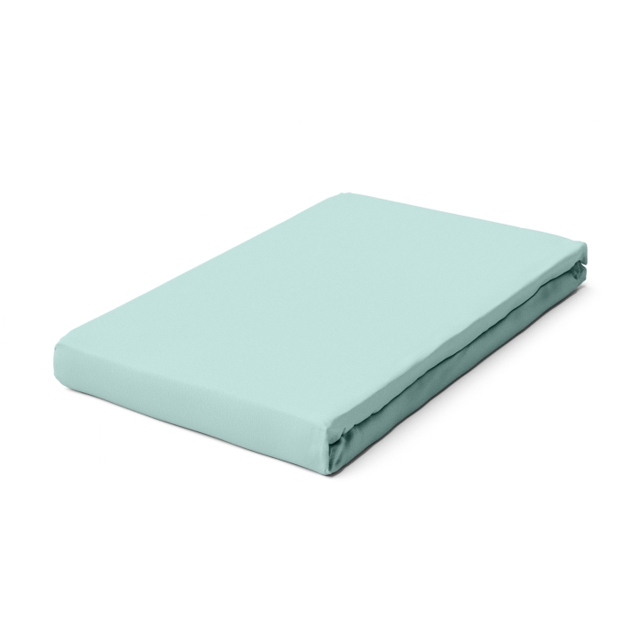 Schlafgut Pure Boxspring Spannbettlaken ca. 120x200-130x220cm in Farbe Petrol Light