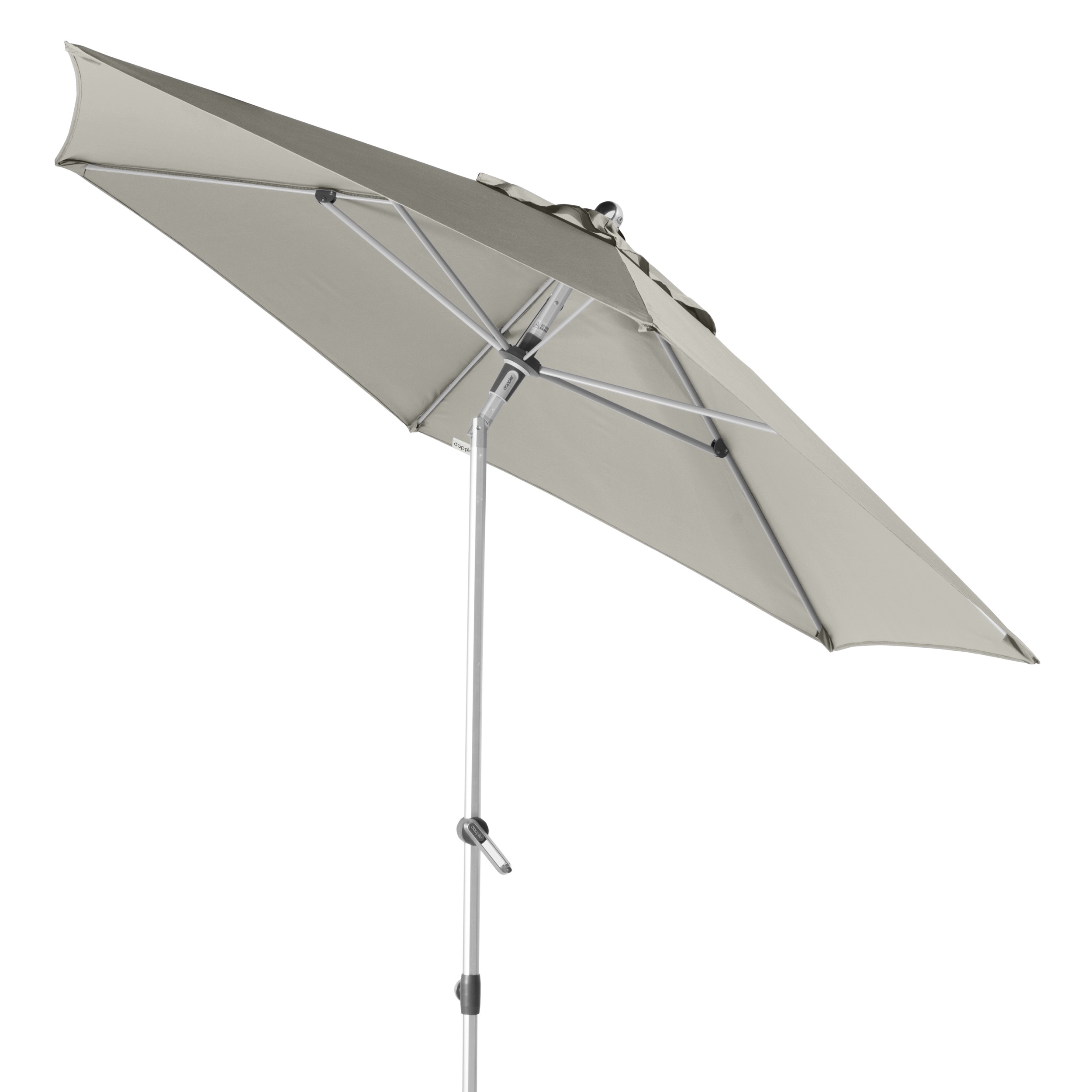 Doppler Kurbelschirm EXPERT Ø ca. 280cm in Farbe hellgrau