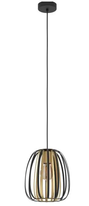 Eglo Leuchten Hängeleuchte ENCINITOS in schwarz, gold, Lampe, Kronleuchter, Leuchte