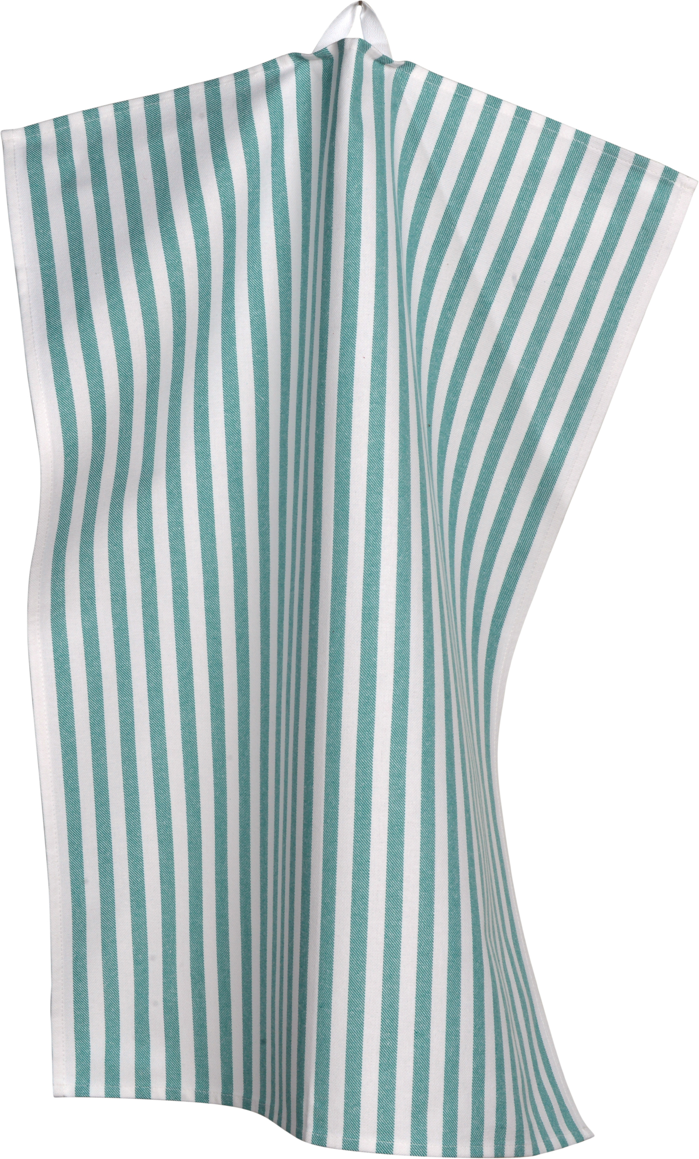 Sander Geschirrtuch ADAM ca. 50x70cm in Farbe aqua, Streifen, Stoff, Teal, Stofftextur, Streifenmuster