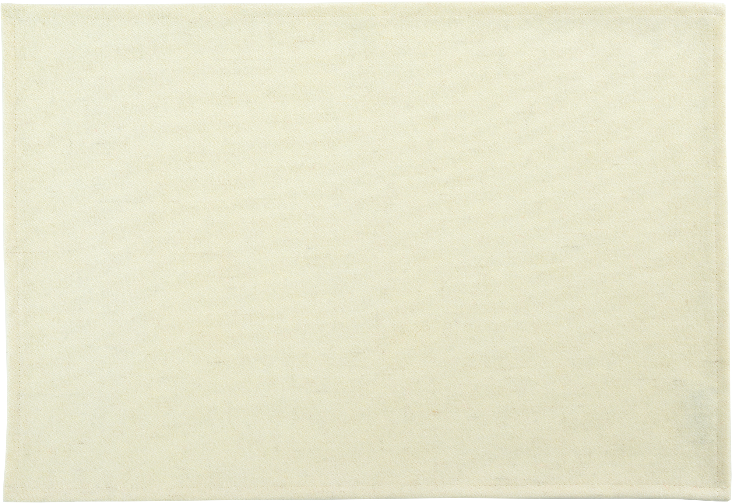 Sander Tischset WOOL ca. 33x49cm in Farbe creme, Tuch, Creme, Flaechein, Textur, Pappe