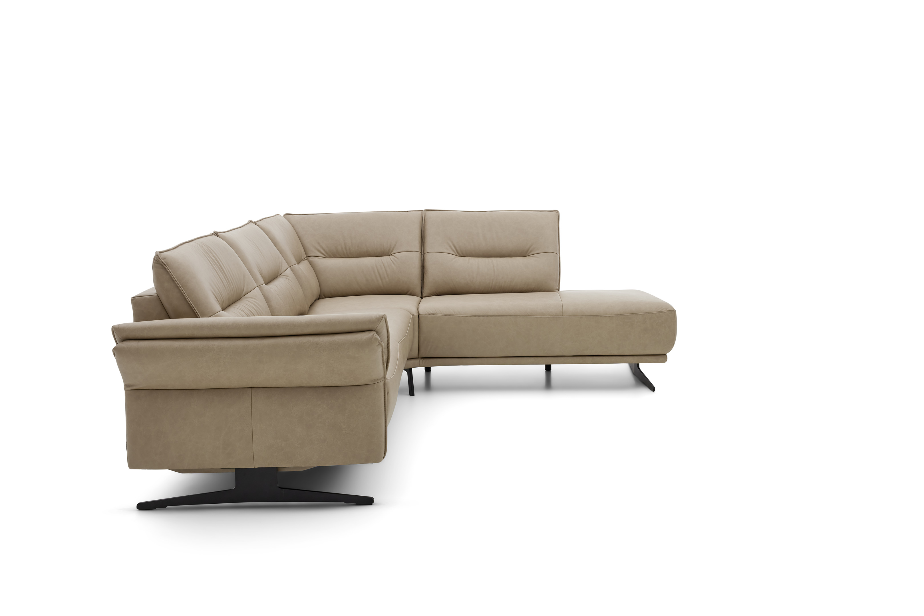 Musterring Polsterecke MR 310 ca. 266x220cm in Leder Vicenza taupe