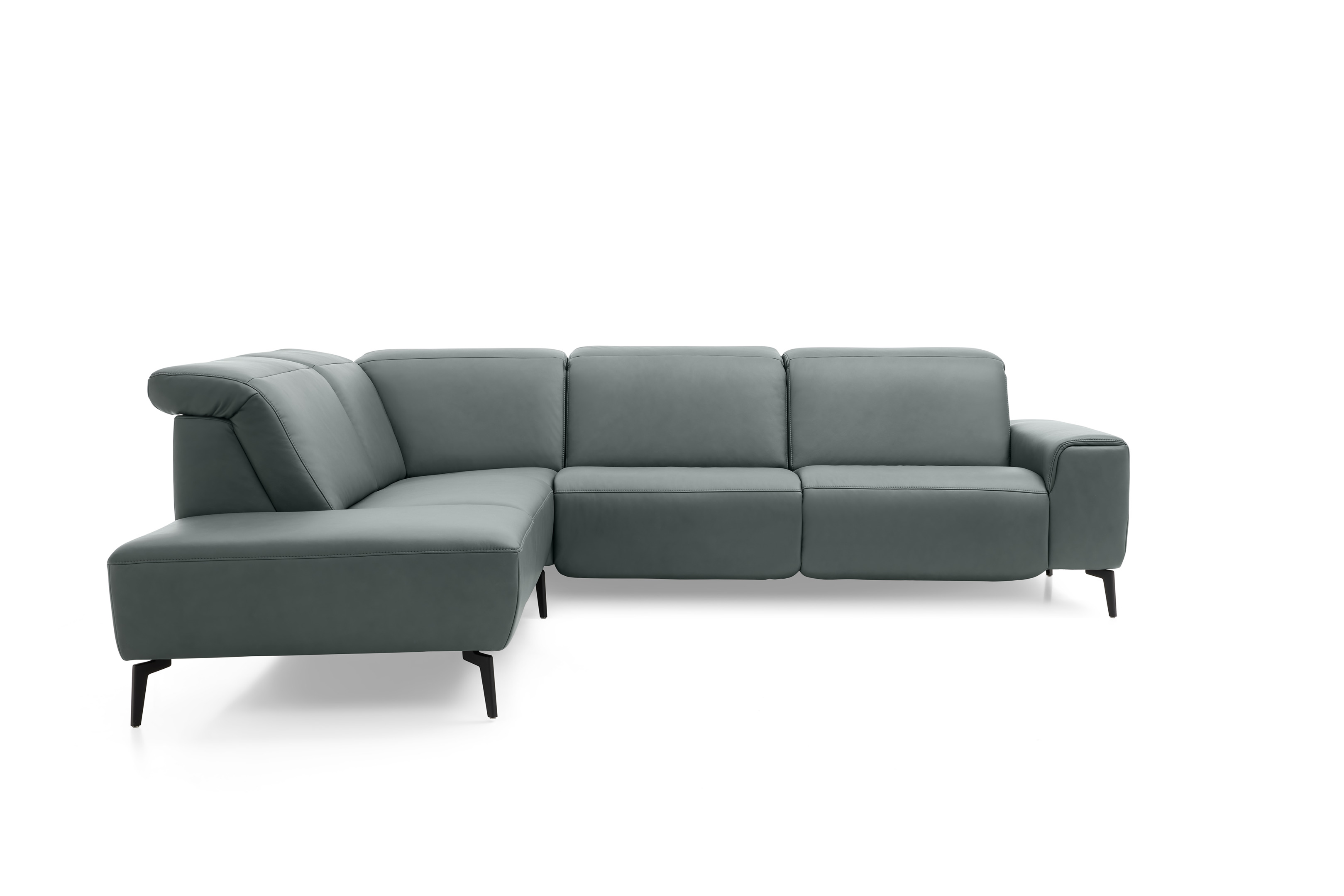 Musterring Polsterrundecke MR 1320 ca. 295x249cm in Leder Vivre opal