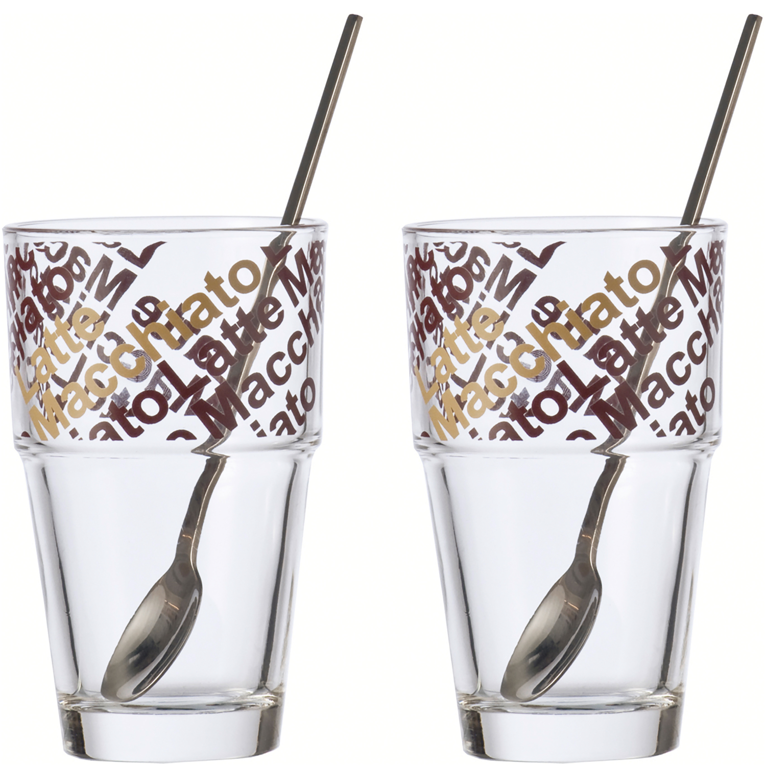 Leonardo Cafe Latte Set Solo 410ml 4-teilig in Farbe braun