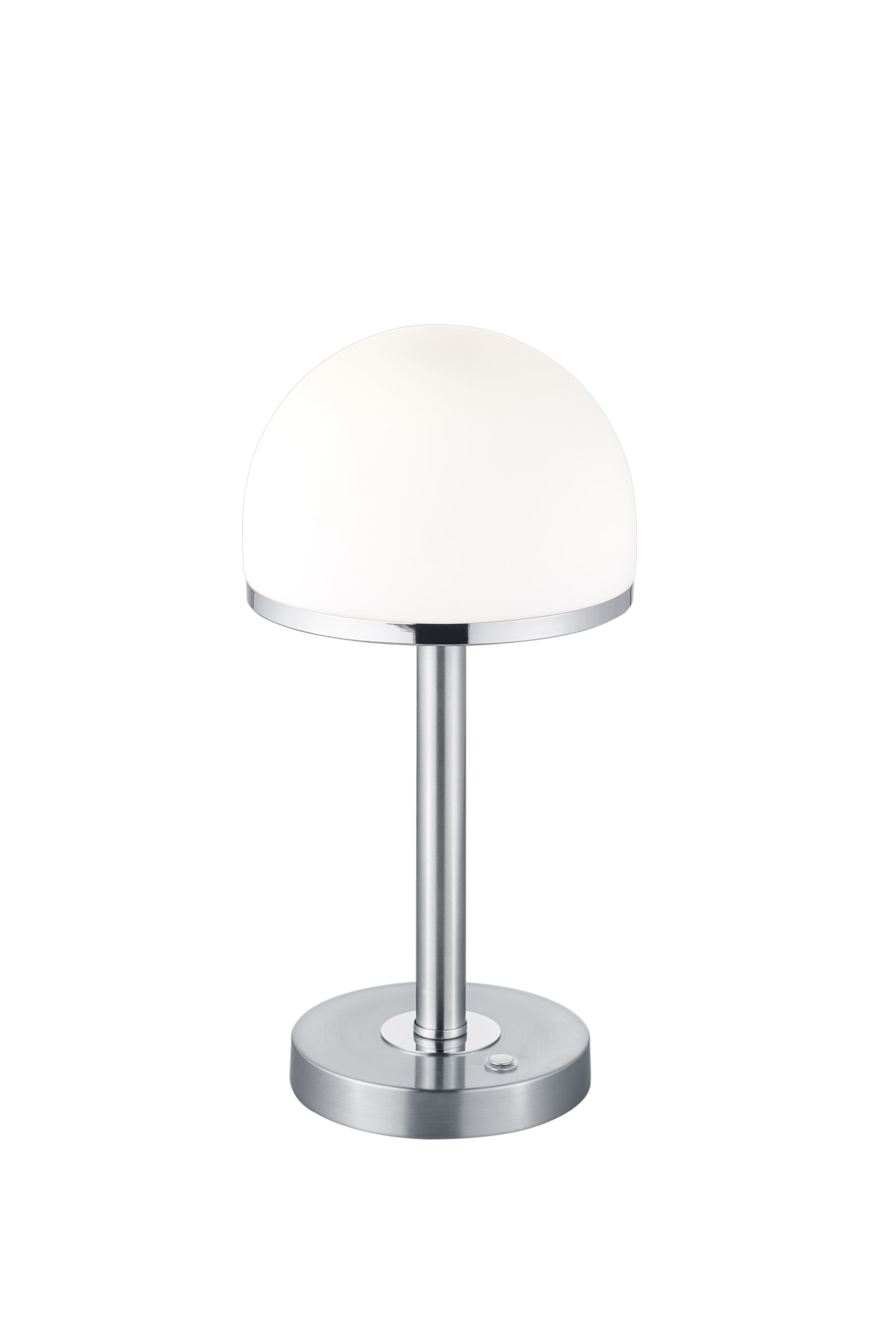 Trio LED-Tischleuchte BERLIN 1-flammig in Farbe Nickel matt, Glas weiß Trio LED-Tischleuchte BERLIN in Nickel matt, Glas weiß
