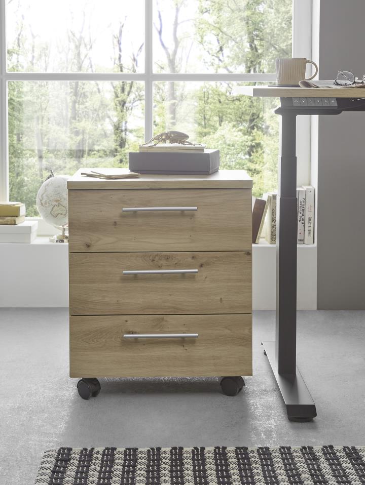 Rollcontainer BEN ca. B40 H56 T39 cm in Eiche Artisan