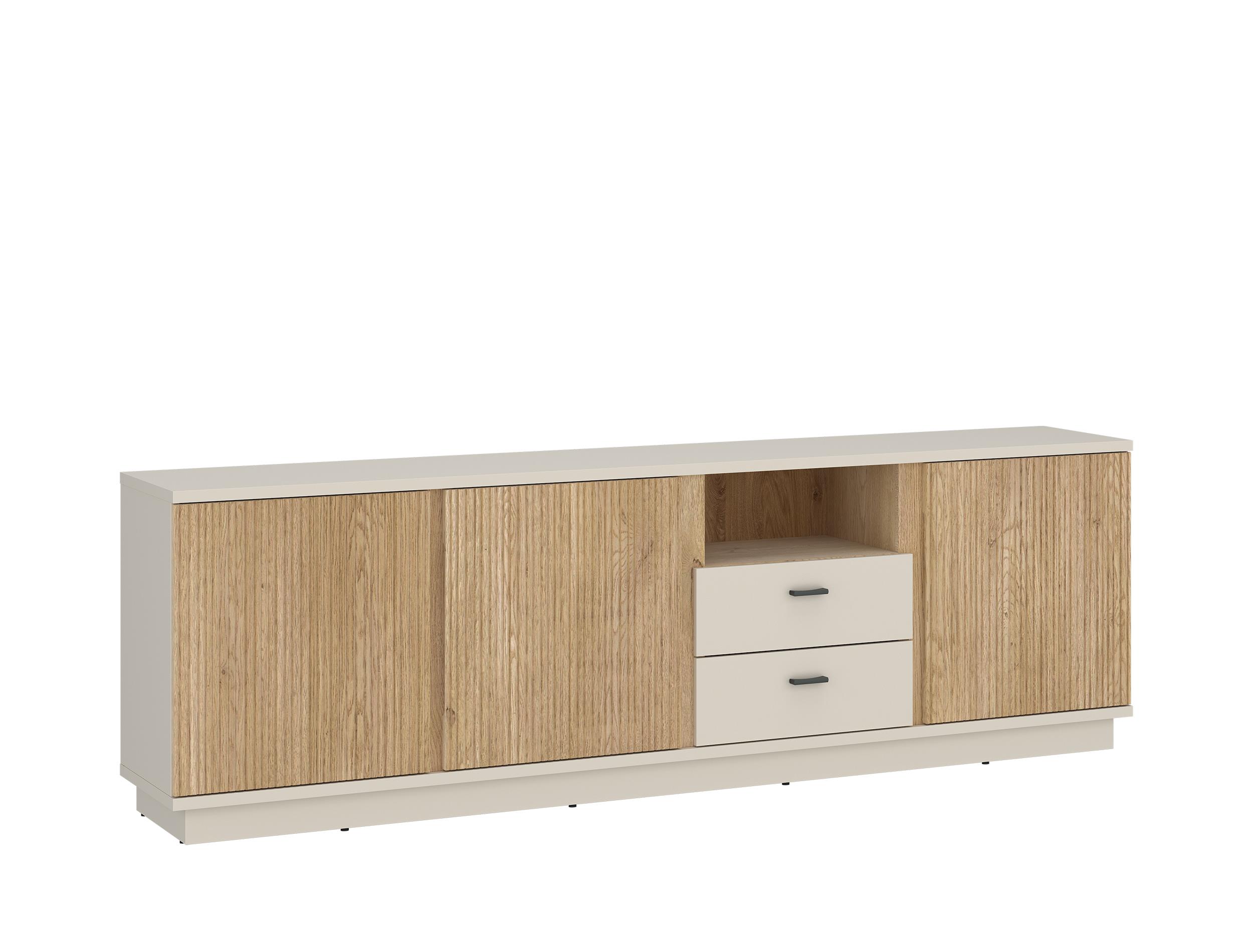 TV-Element MOSANO ca. B150 H65 T40 cm in Cashmere, Cremona Eiche TV-Element MOSANO ca. B150 H65 T40 cm in Cashmere, Cremona Eiche, Sideboard, Lowboard, Eichenholz-Optik, Schubladen, Schrank
