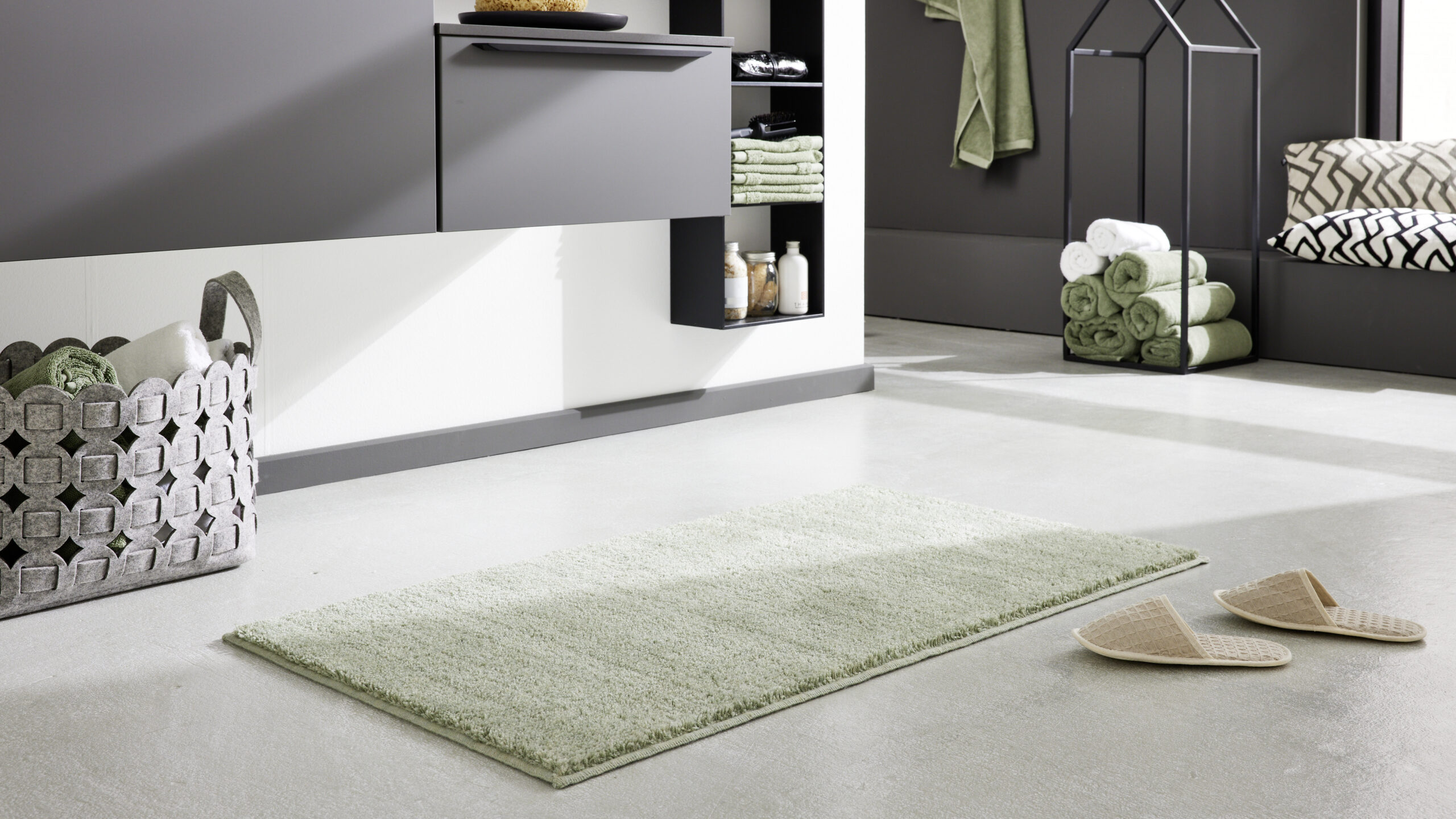 Interliving Badteppich IL-9112 ca. 50x60cm in Farbe jade