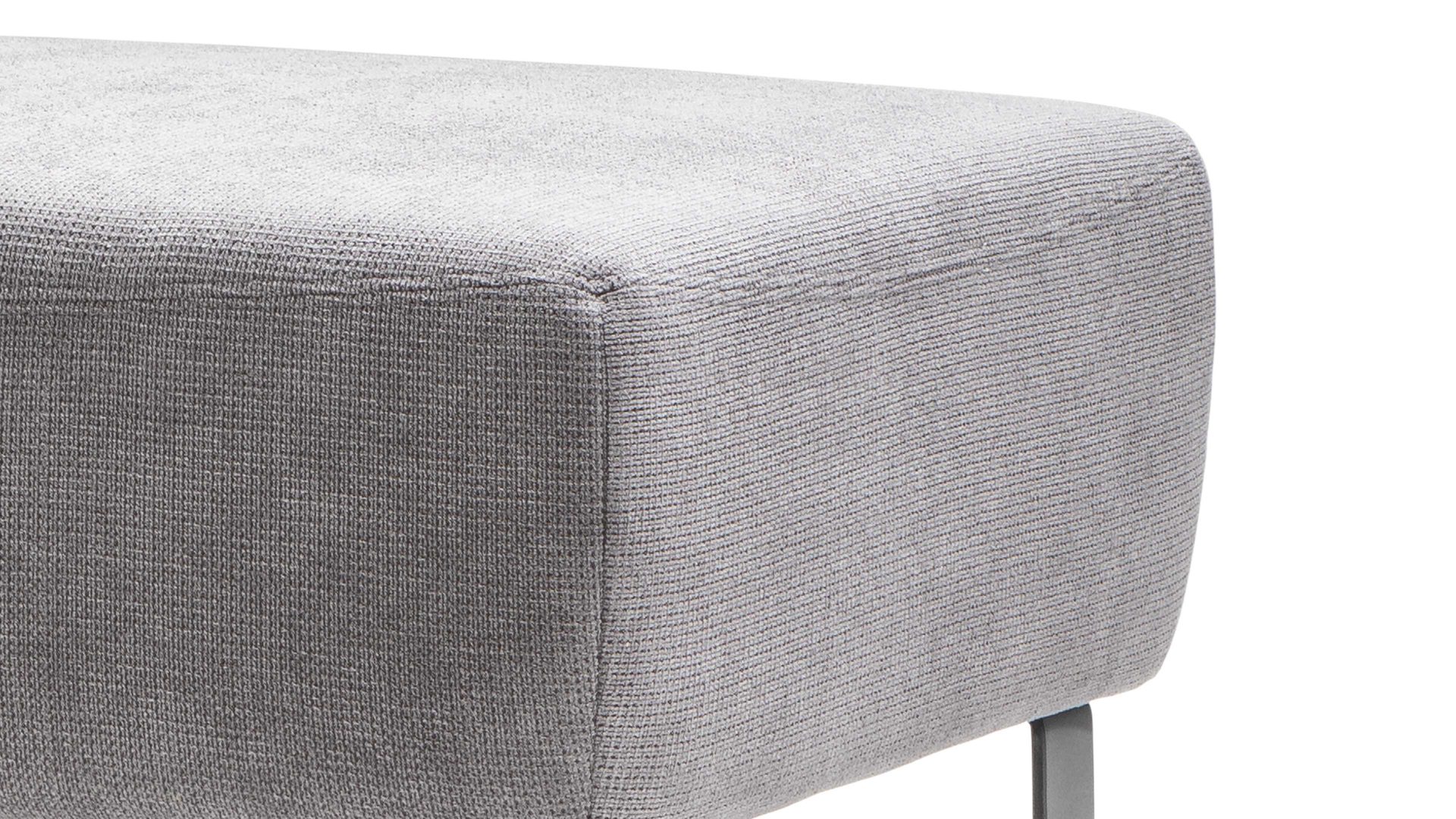 Hocker DANA in Grau Iwaniccy Hocker in Stoff Boston stone