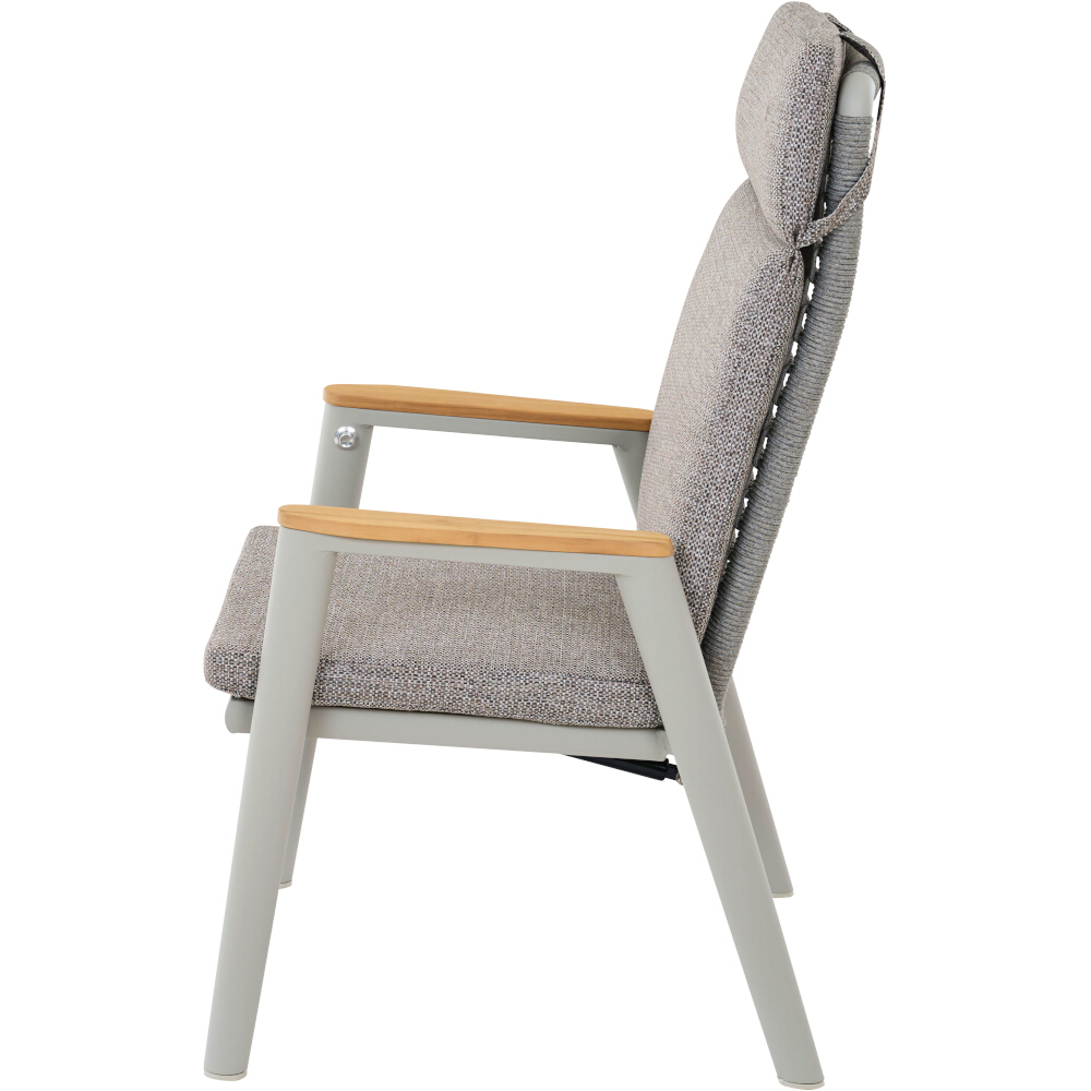 Sessel CORTINA in Farbe Aluminium matt seidengrau/taupe grau Sessel CORTINA in Farbe Aluminium matt seidengrau/taupe grau , Moebel, Stuhl, Sessel