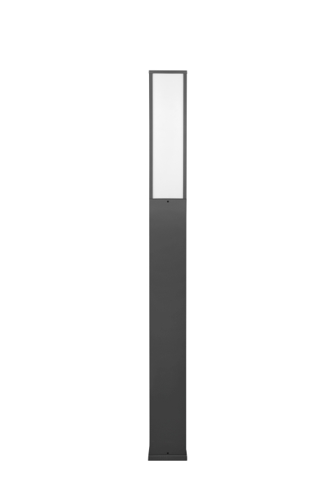 Trio LED-Pfosten FUERTE 1-flammig in Farbe anthrazit, Glas Kunststoff weiß Trio LED-Pfosten FUERTE in anthrazit, Glas Kunststoff weiß