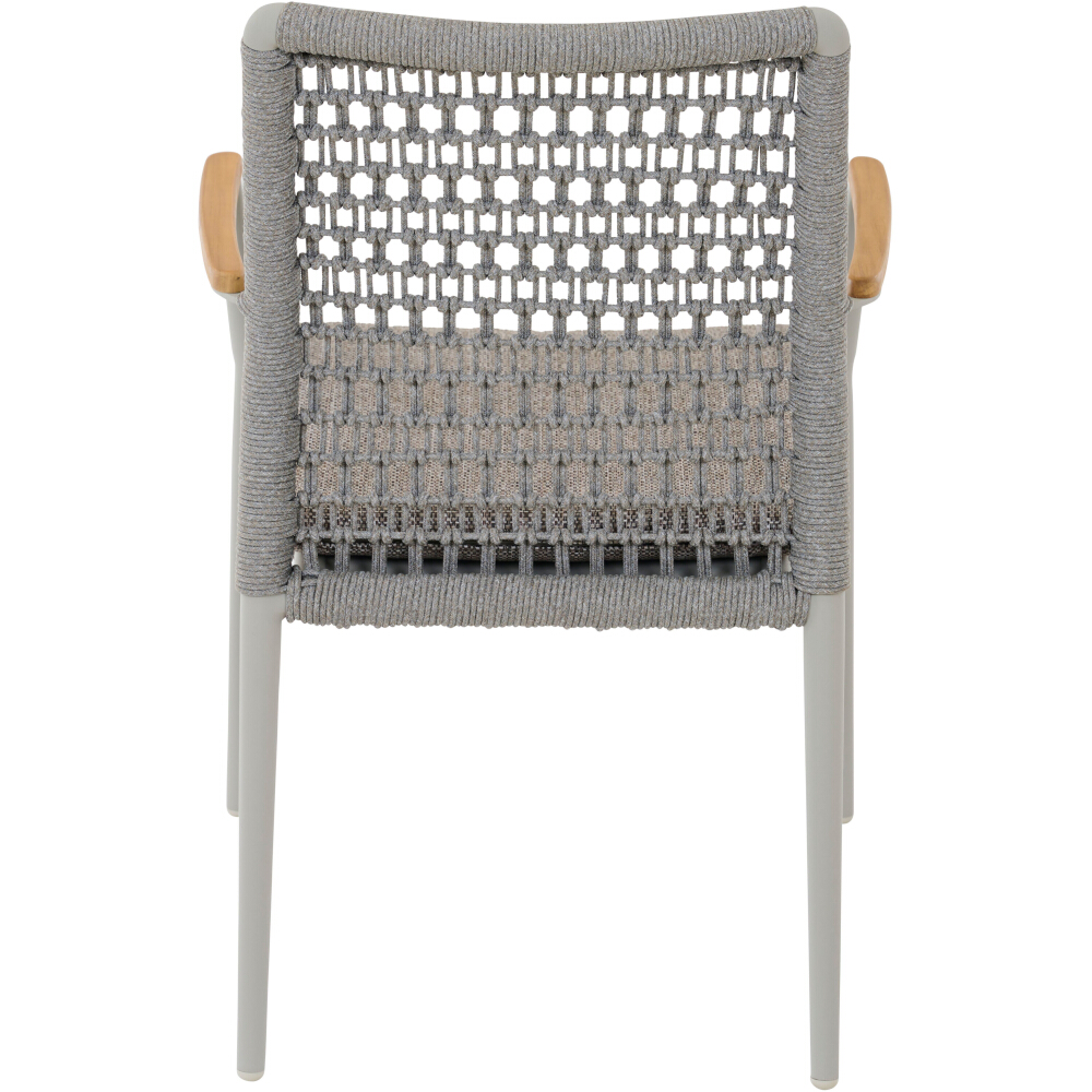 Stapelsessel CORTINA in Farbe Aluminium matt seidengrau/taupe grau, Moebel, Stuhl, Sessel, Kissen, Dekoration für Zuhause