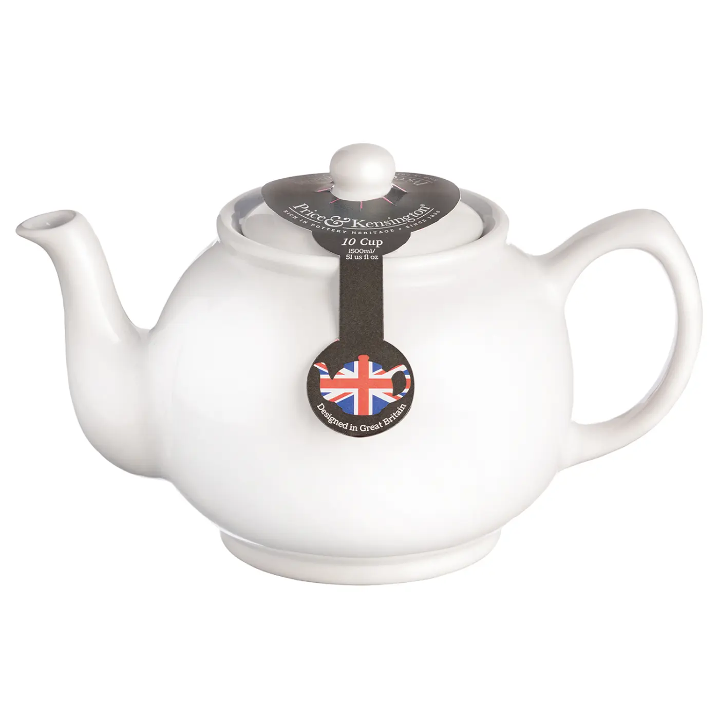 Price & Kensington Teekanne klassisch, weiß, 10 Tassen