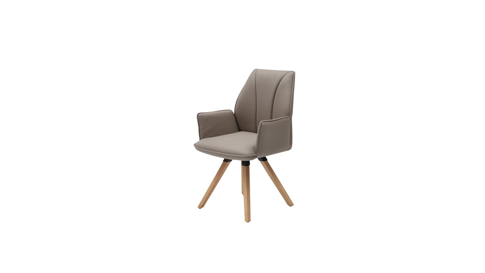 Interliving Polsterstuhl Interliving-5102 in Stoff Leder Atlantis sand