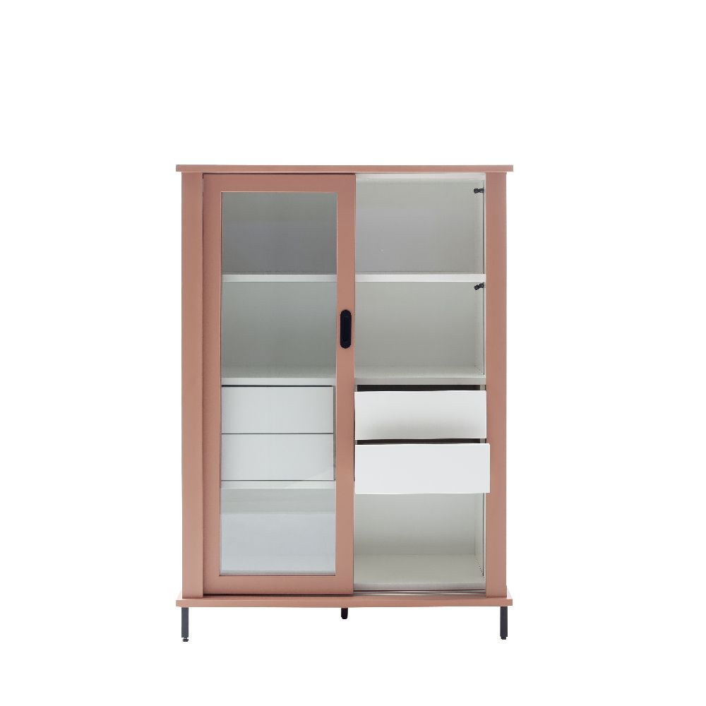 SCHÖNER WOHNEN-Kollektion Schiebetürenschrank VILLAGE ca. B113 H159 T48 cm in Lack Berry PG.2, inkl.Füße