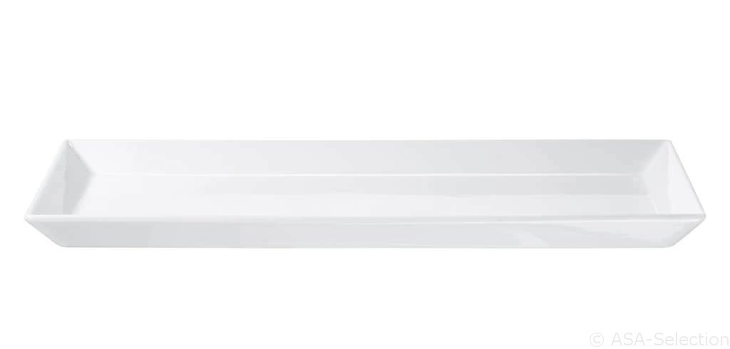 ASA Selection Servierplatte 250 °C in Farbe weiß glänzend, Schale, Servierplatte, Porzellan, weiß, langstielige Form
