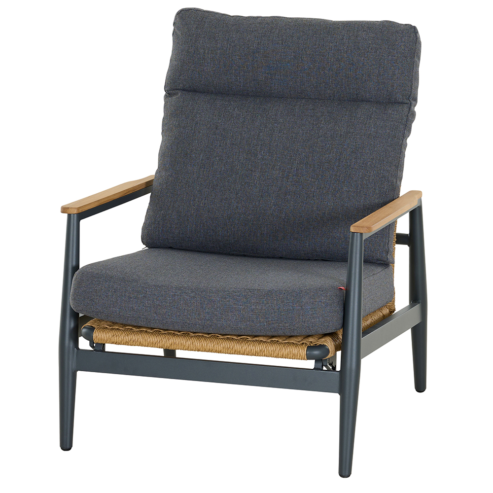 Lounge Set 3-teilig ROMA in Aluminium matt anthrazit Lounge Set 3-teilig ROMA in Aluminium matt anthrazit
