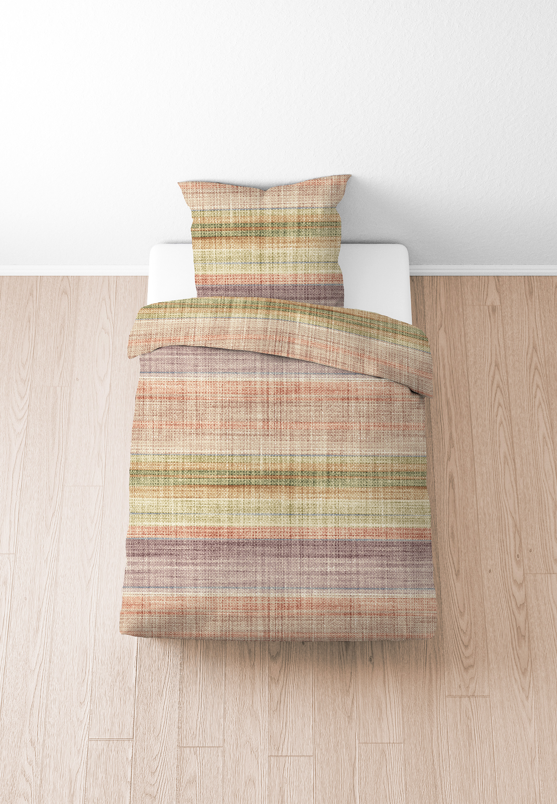 biberna SEERSUCKER-Bettwäsche ca. 155x220cm in Farbe Macchiato biberna SEERSUCKER-Bettwäsche ca. 155x220cm in Farbe Macchiato, Bettwäsche, Streifen, Mehrfarbig, Textil, Bettbezug