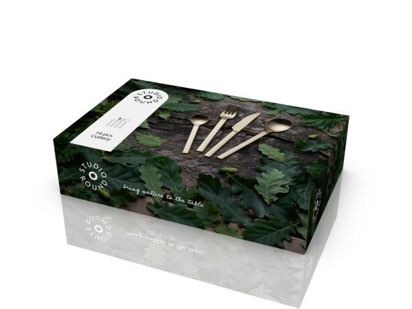 F&H Besteckset STUDIO ROUND STORM in Farbe Gelb