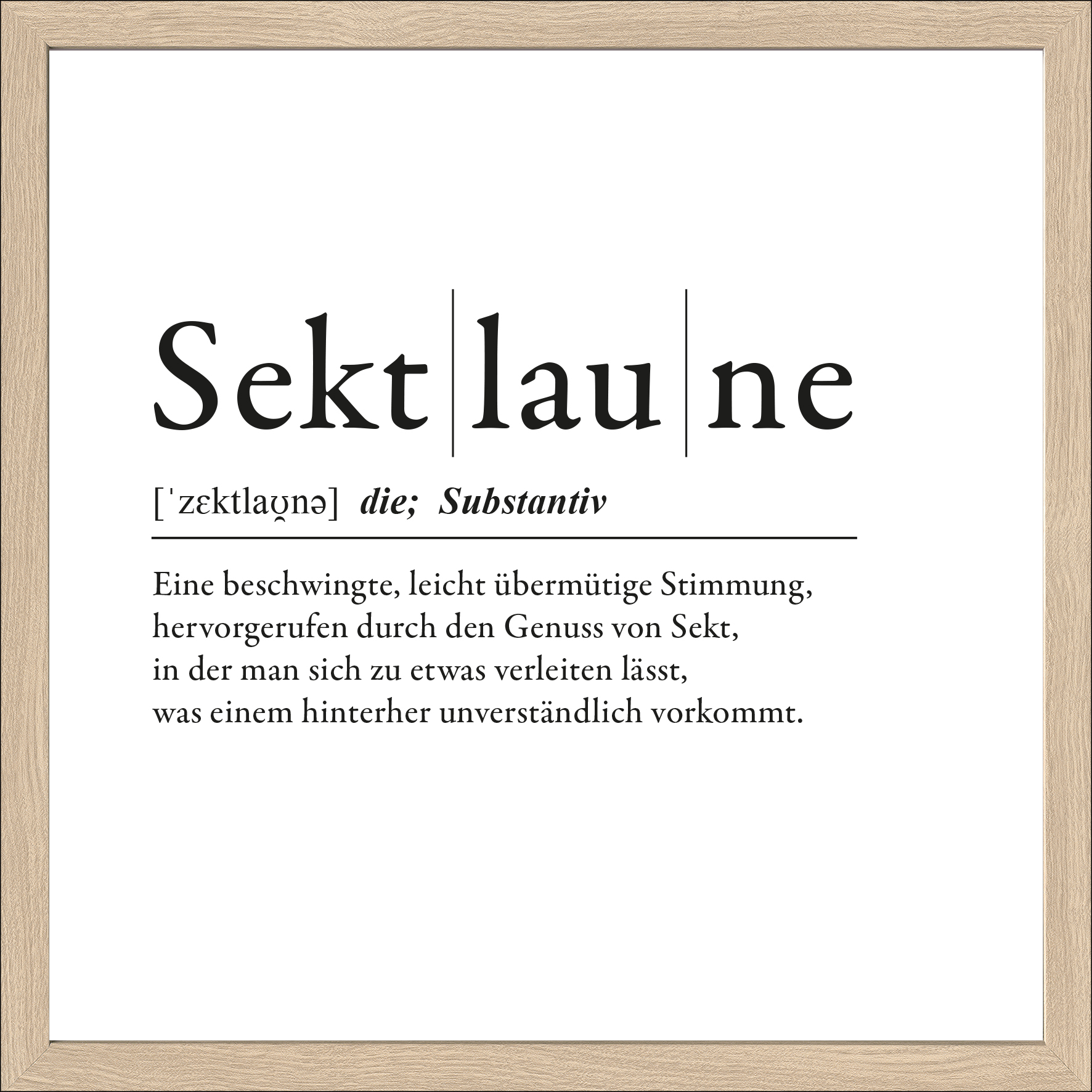 ProArt Framed-Art Slim Scandic 33x33cm Sektlaune