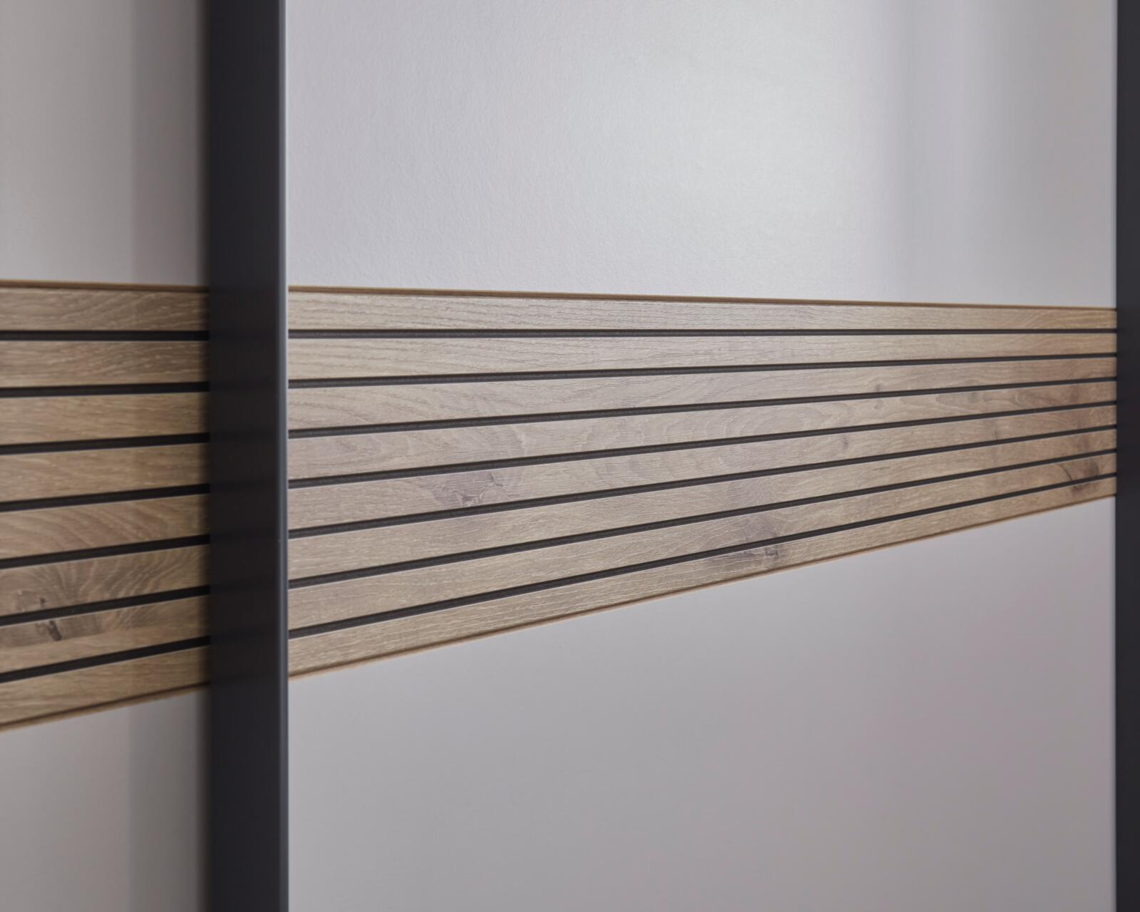 Schlafzimmer MARONE in Farbe Viking Oak / hellgrau