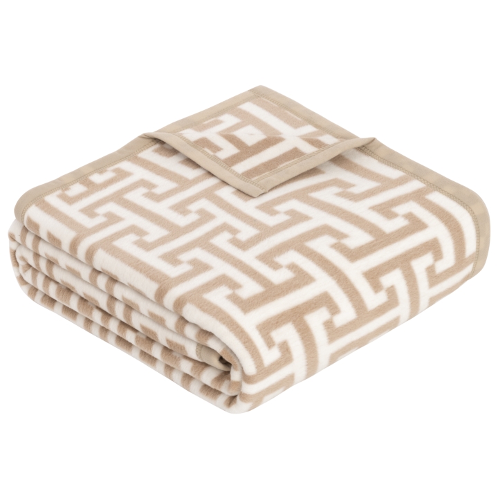 Jacquard Decke Cambridge CAMBRIDGE in Beige Ibena Jacquard-Decke CAMBRIDGE 150x200cm in Farbe beige