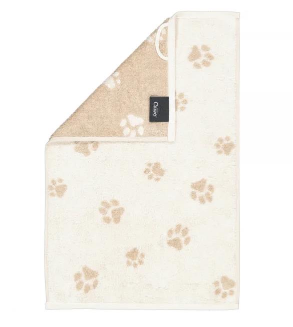 Cawö Gästetuch 30x50 cm WE LOVE DOG in 33 natur/beige