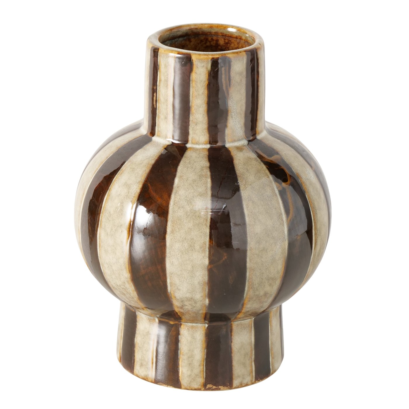 Boltze Vase Zelia in Farbe Porzellan braun