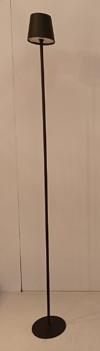 Globo LED-Stehleuchte VANNIE ca. H120 cm, D16 cm in schwarz matt Metall