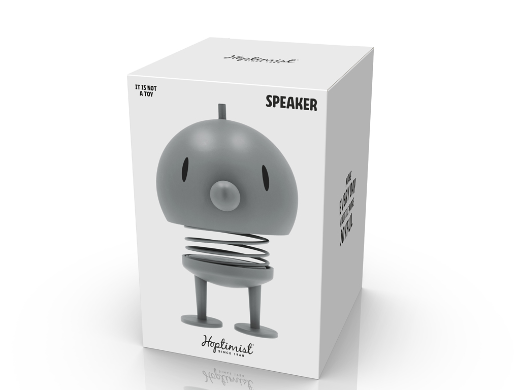 F&H Hoptimist Speaker SPEAKER L ca. B15 H23 T15 cm in soft grey