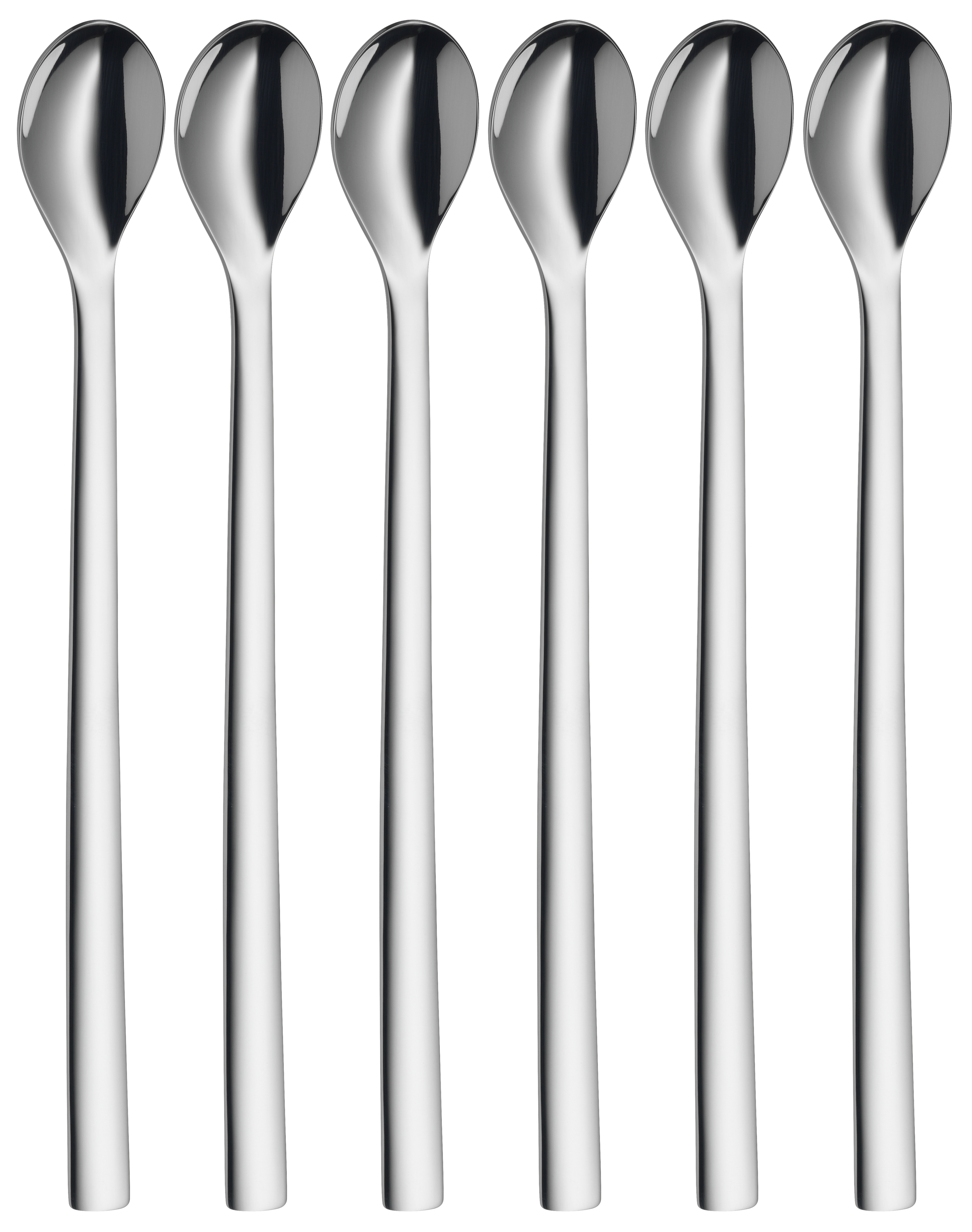 WMF Nuova Longdrinklöffel-Set, 6-teilig in poliertem Edelstahl WMF Nuova Longdrinklöffel-Set, 6-teilig in poliertem Edelstahl
