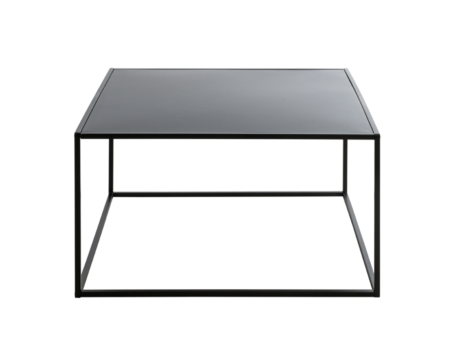 Haku Möbel Couchtisch MELBOURNE 3 aus Metall schwarz lackiert