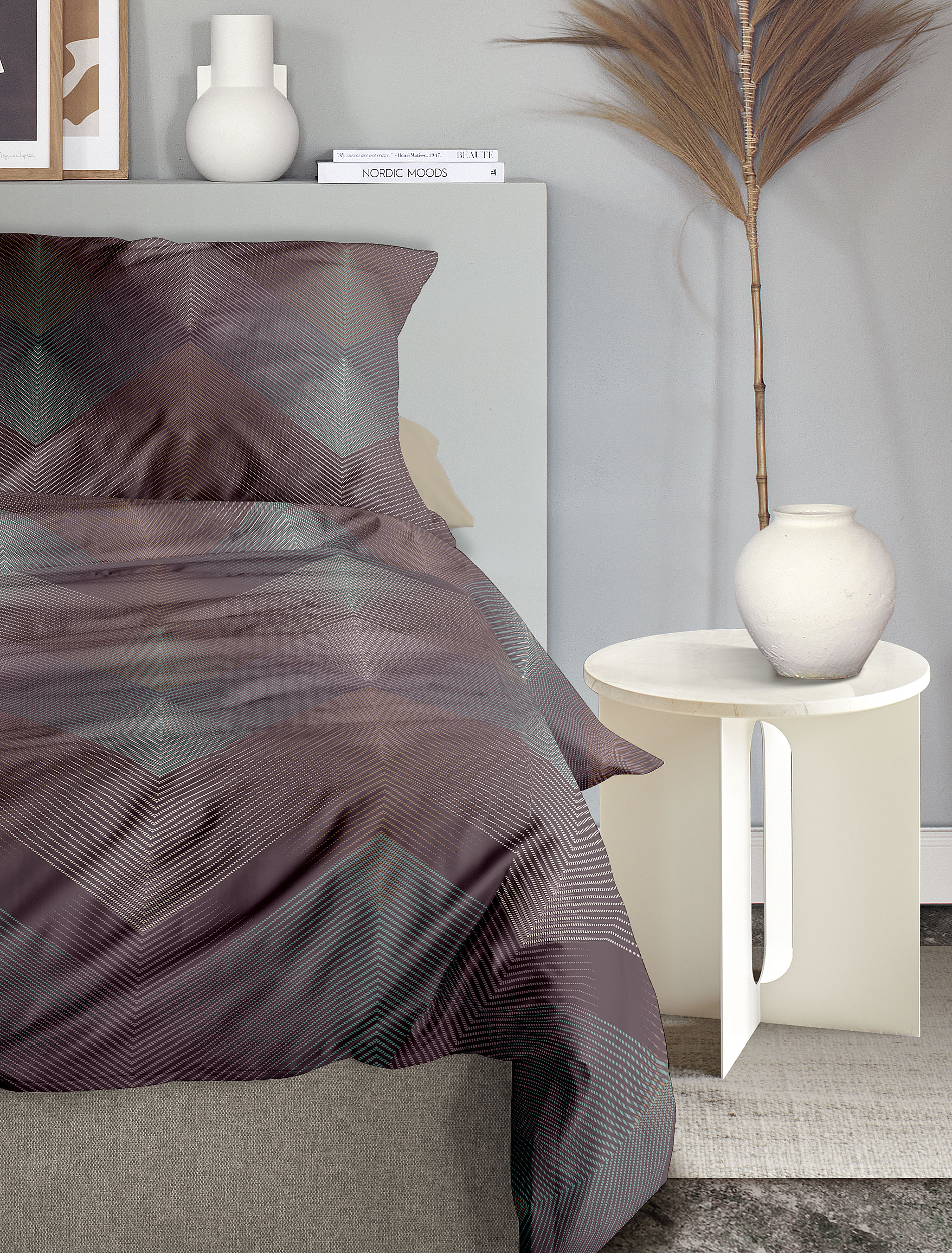 irisette Mako-Satin Bettwäsche WAVE ca. 155x220cm in Farbe MULTI irisette Mako-Satin Bettwäsche WAVE ca. 155x220cm in Farbe MULTI, Moebel, Bett, Bettlaken, Kleidung, Hemd