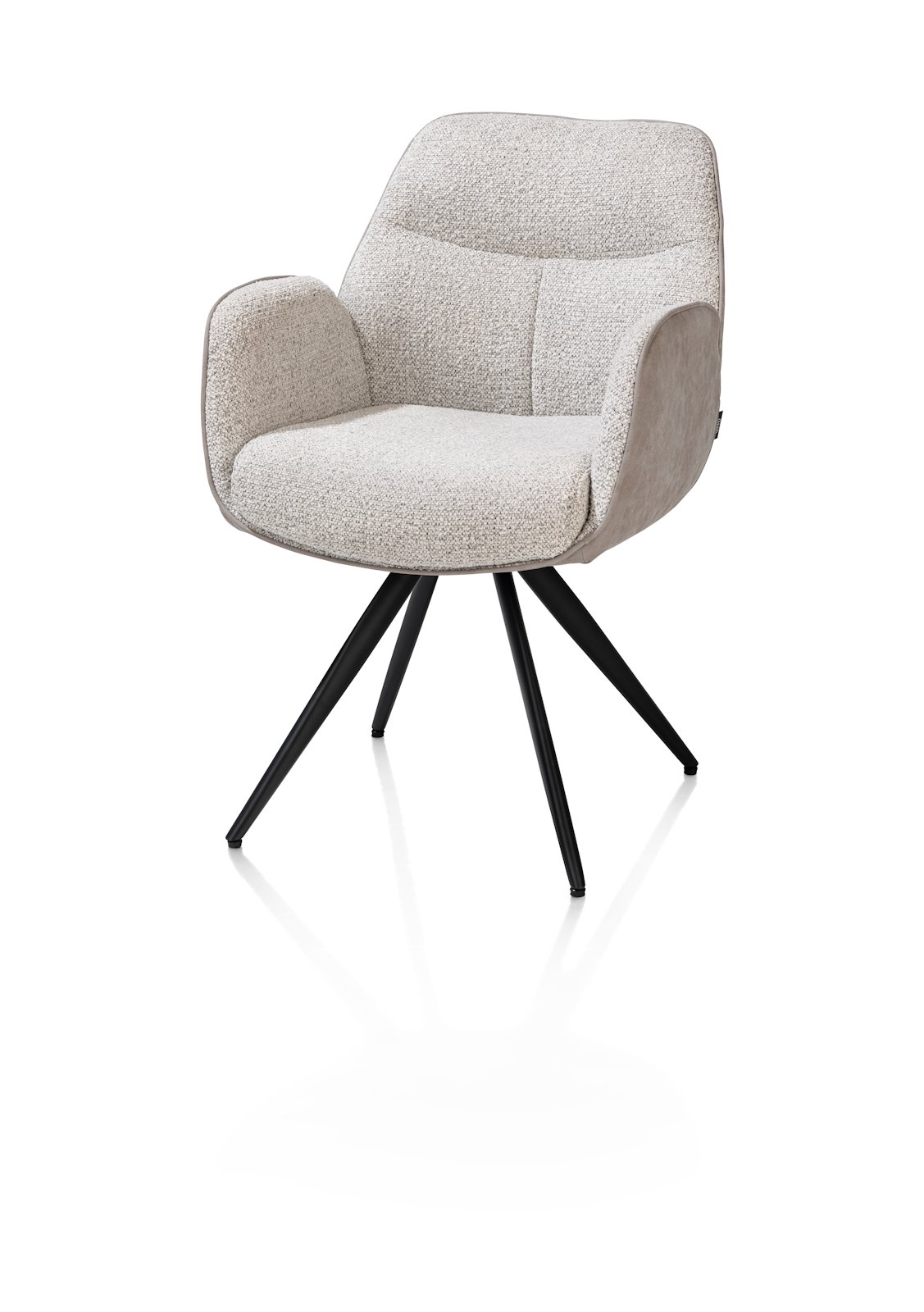 Henders & Hazel Armlehnstuhl PIPPA ca. B57 H85 T66 cm in Stoffkombi Oregon/Sevilla Henders & Hazel Armlehnstuhl PIPPA ca. B57 H85 T66 cm in Stoffkombi Oregon/Sevilla , Sessel, Stuhl, Beige, Stoff, Metallbeine