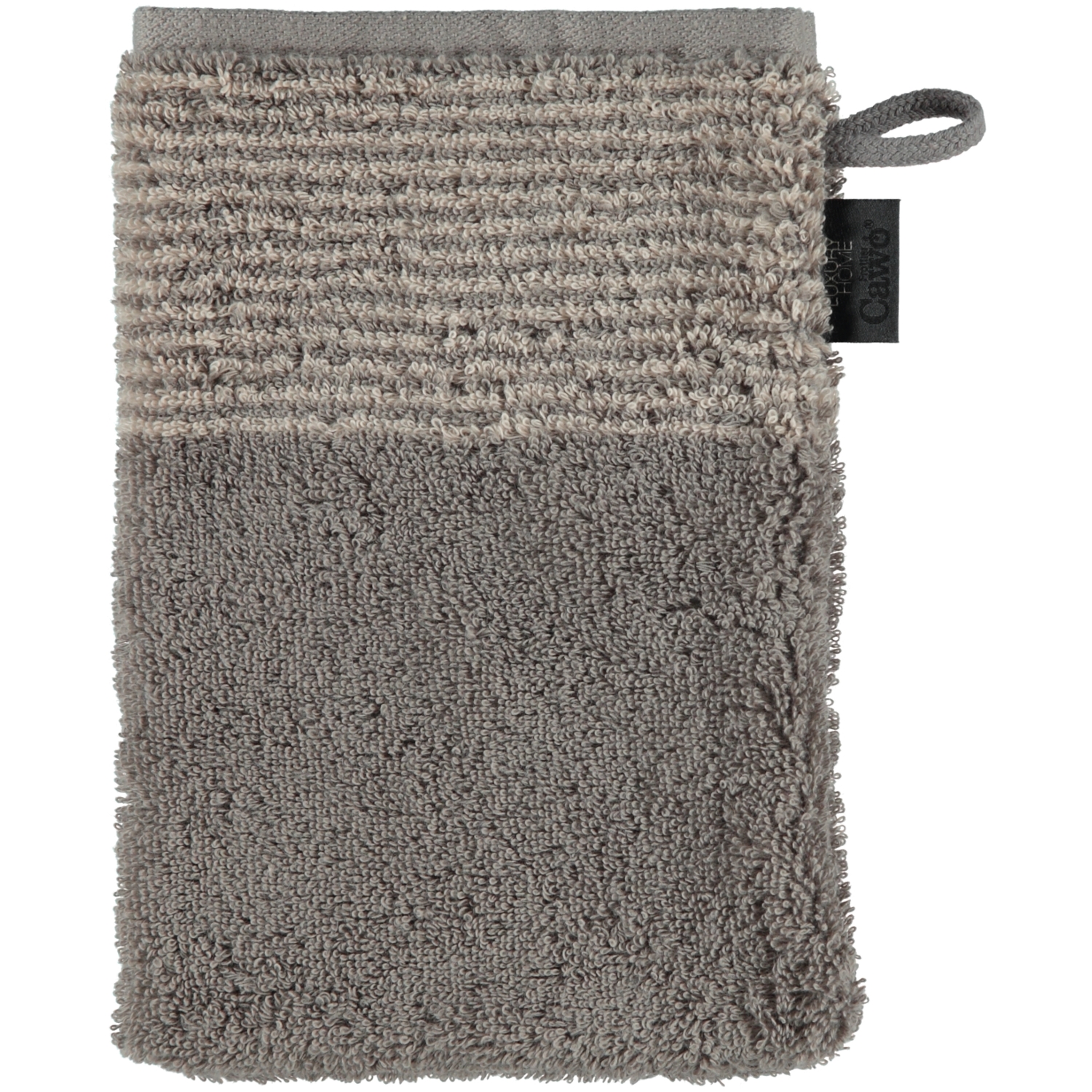 Cawö Waschhandschuh TWO-TONE 16x22cm in Farbe graphit Cawö Waschhandschuh TWO-TONE 16x22cm in Farbe graphit