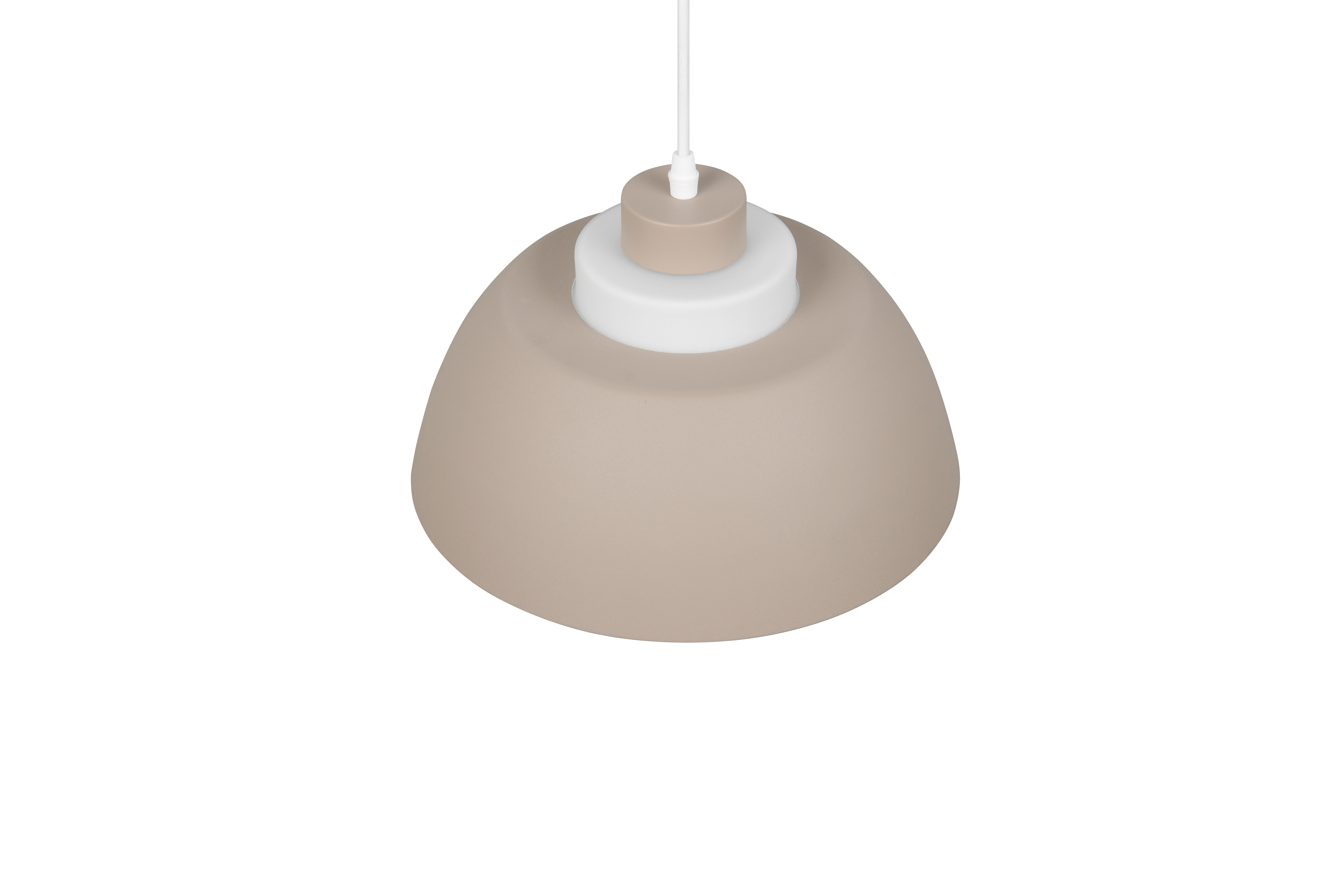 Reality Leuchten LED-Pendelleuchte TILOS in warm beige, Glas weiß Reality Leuchten LED-Pendelleuchte TILOS in warm beige, Glas weiß