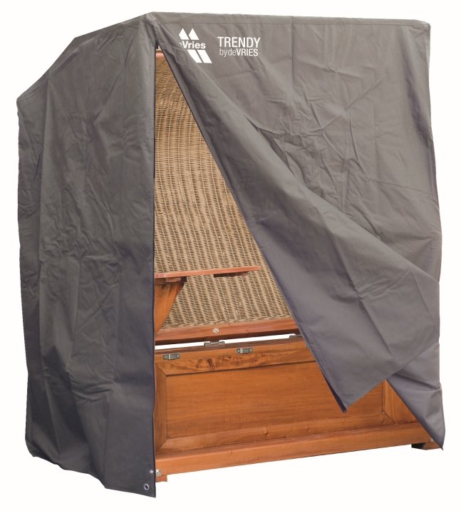 deVries Schutzhaube CLASSIC Albatros in dunkelgrau ca. 143x95x165/140cm, Stråschrank, Klimaschrank, Sichtschutz, Gartenmöbel, Holz