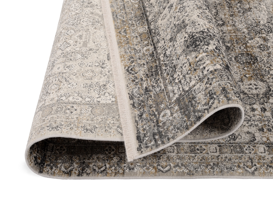 OCI Webteppich ca. 140x200cm in Farbe grau-gold