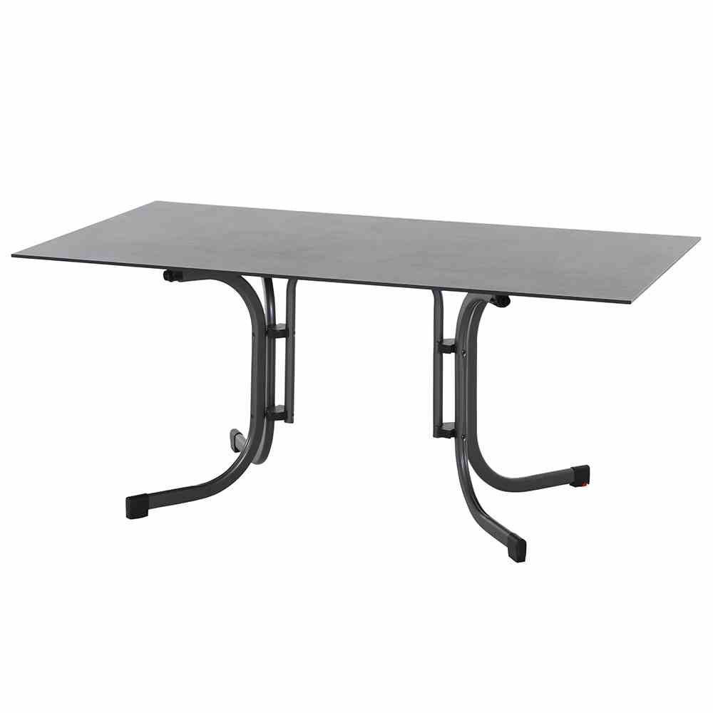 Gautzsch Klapptisch SOLA ca. 160x90cm in anthrazit/Dark stone