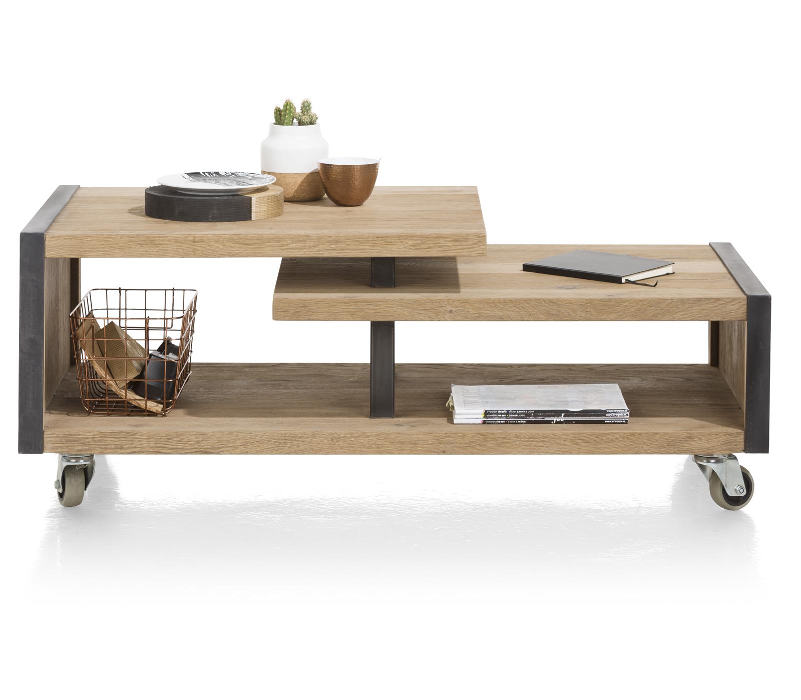 Henders & Hazel Couchtisch Metalo ca. 120 x 60 cm in Railway brown