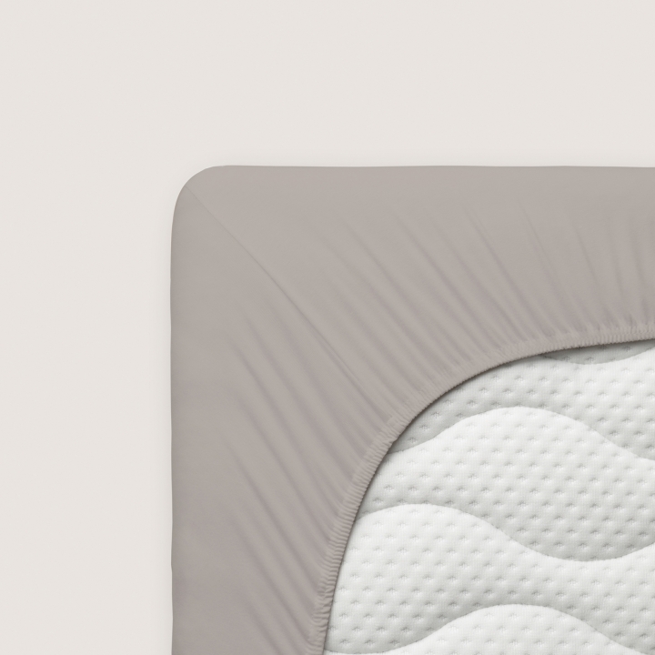Schlafgut Casual Spannbettlaken ca. 90x190-100x200cm in Farbe Sand Mid