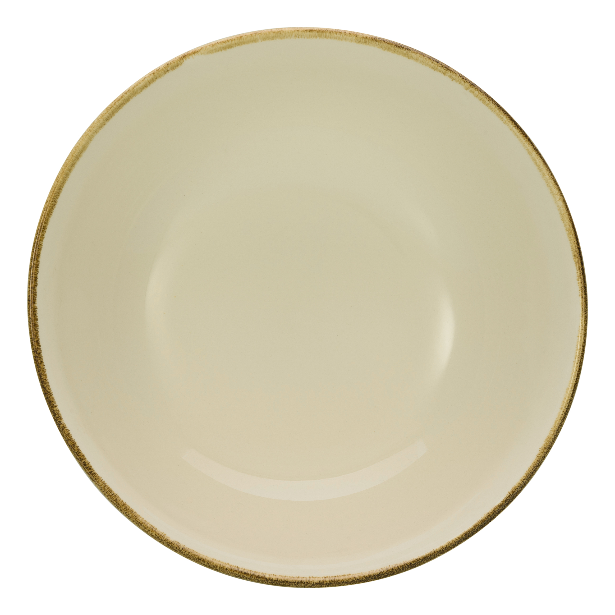 CreaTable Schüssel Nature Collection in Farbe Creme glänzend, Porzellan, Töpferei, Teller, Mahlzeit, Gericht